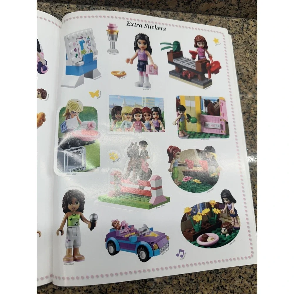 2013 LEGO Friends Activity Sticker Sheets Lot Of 18 Pages Unisex‎ Sticker Book